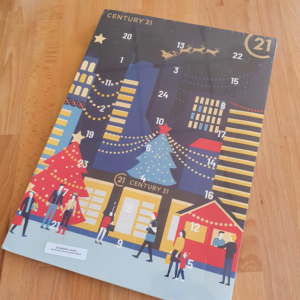 Exemple d'un calendrier de l'avent publicitaire